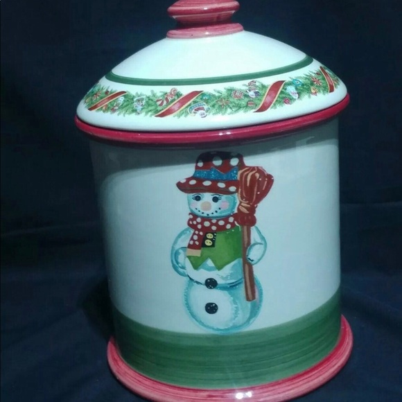 🎄🎄RARE - RADKO "CHRISTOPHER'S TREE" COOKIE/CANISTER JAR - Picture 3 of 6